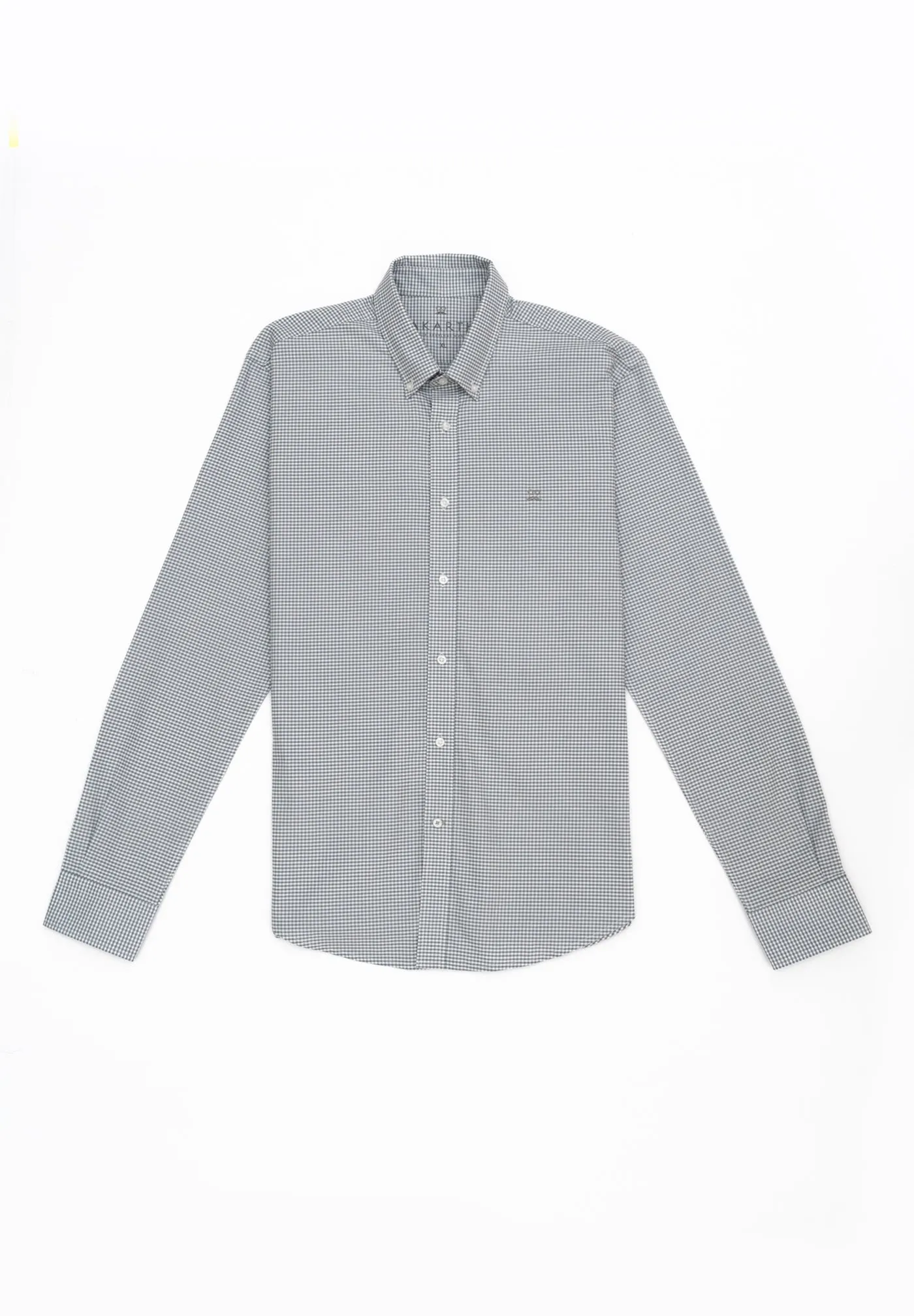 Camisa Cuadros League Gris Ceniza