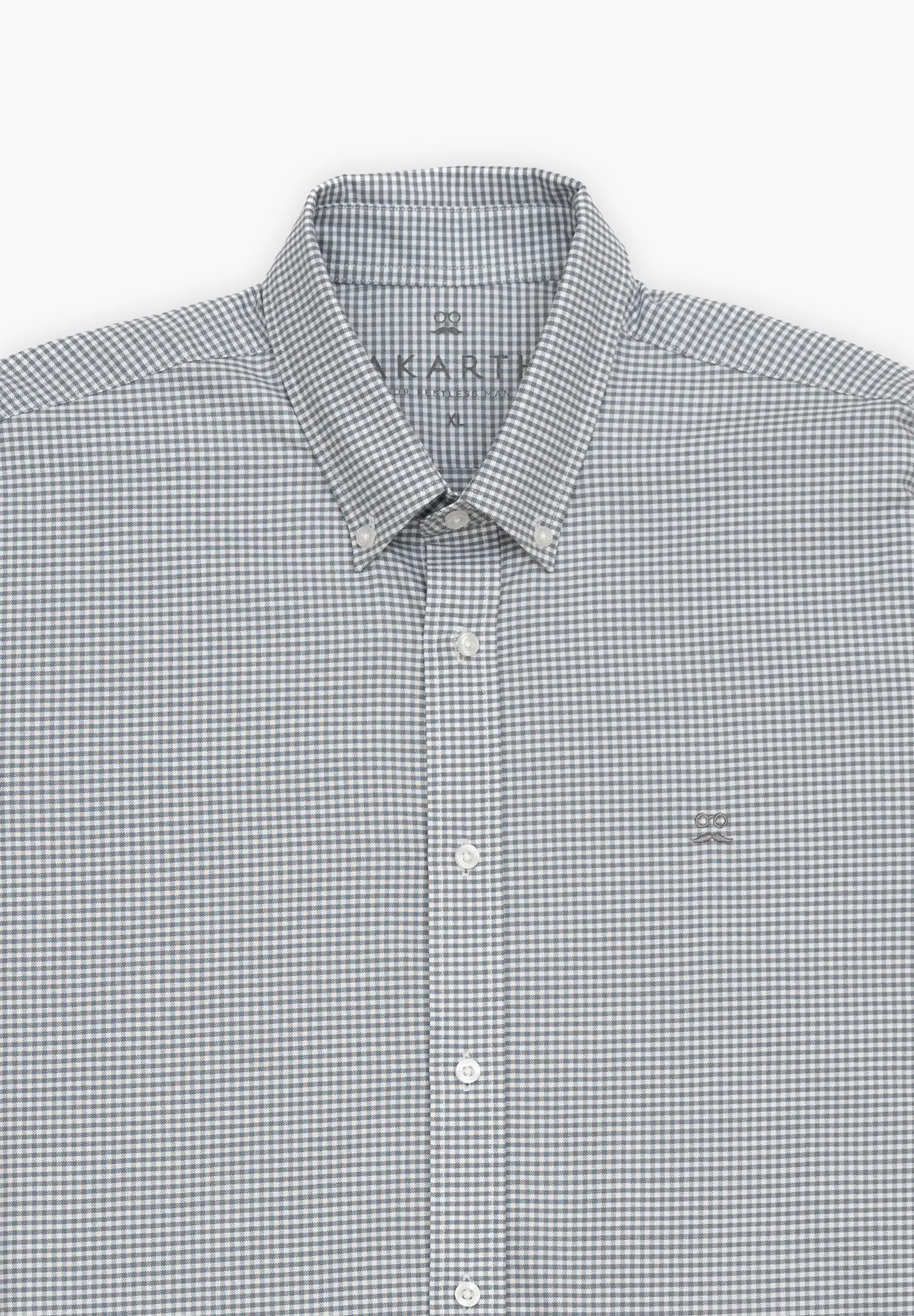 Camisa Cuadros League Gris Ceniza