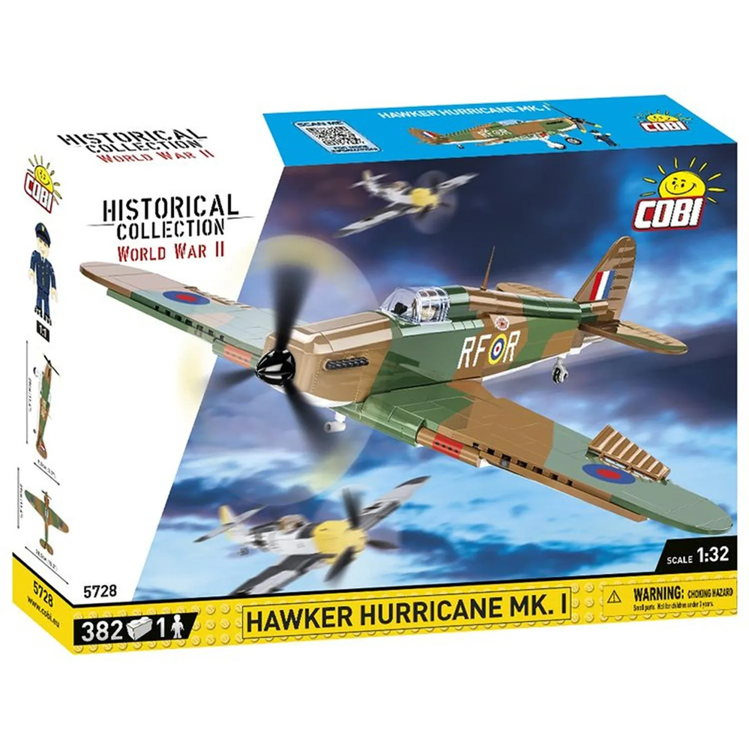 Cobi Bloques Hawker Hurricane Mk. I Escala 1:32 382 World War Il