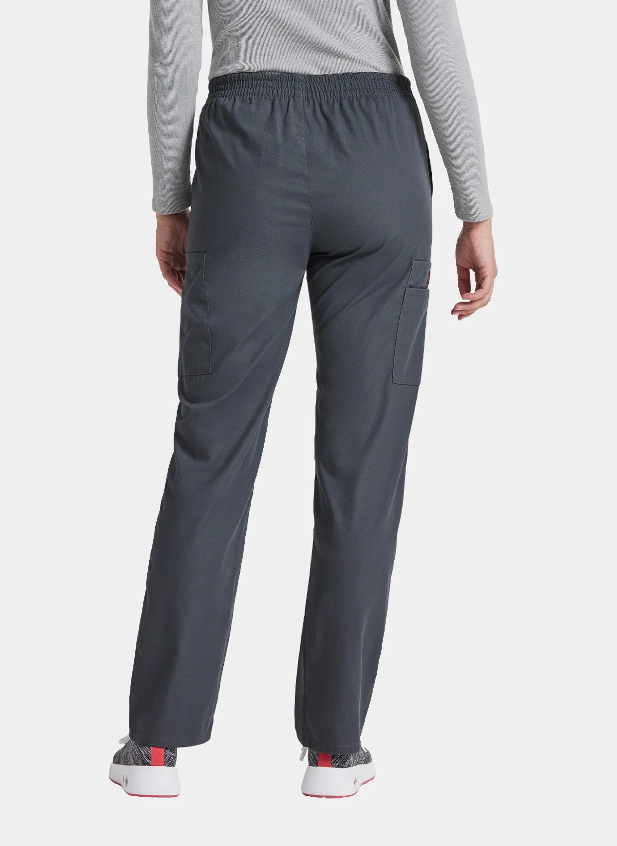 Dickies EDS Signature Ladies Natural Rise Tapered Leg Pull-On Scrub Trousers DKE86106 - Pewter