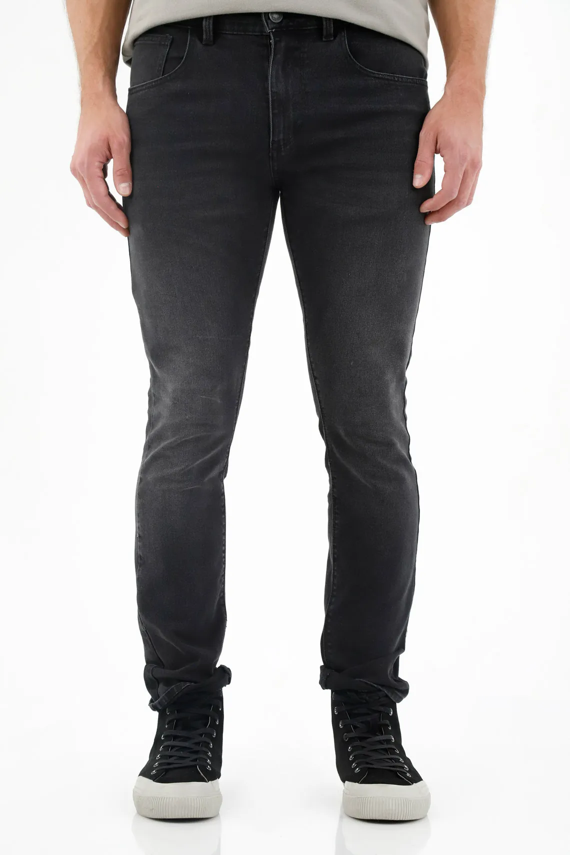 Jean Nudy negro para hombre