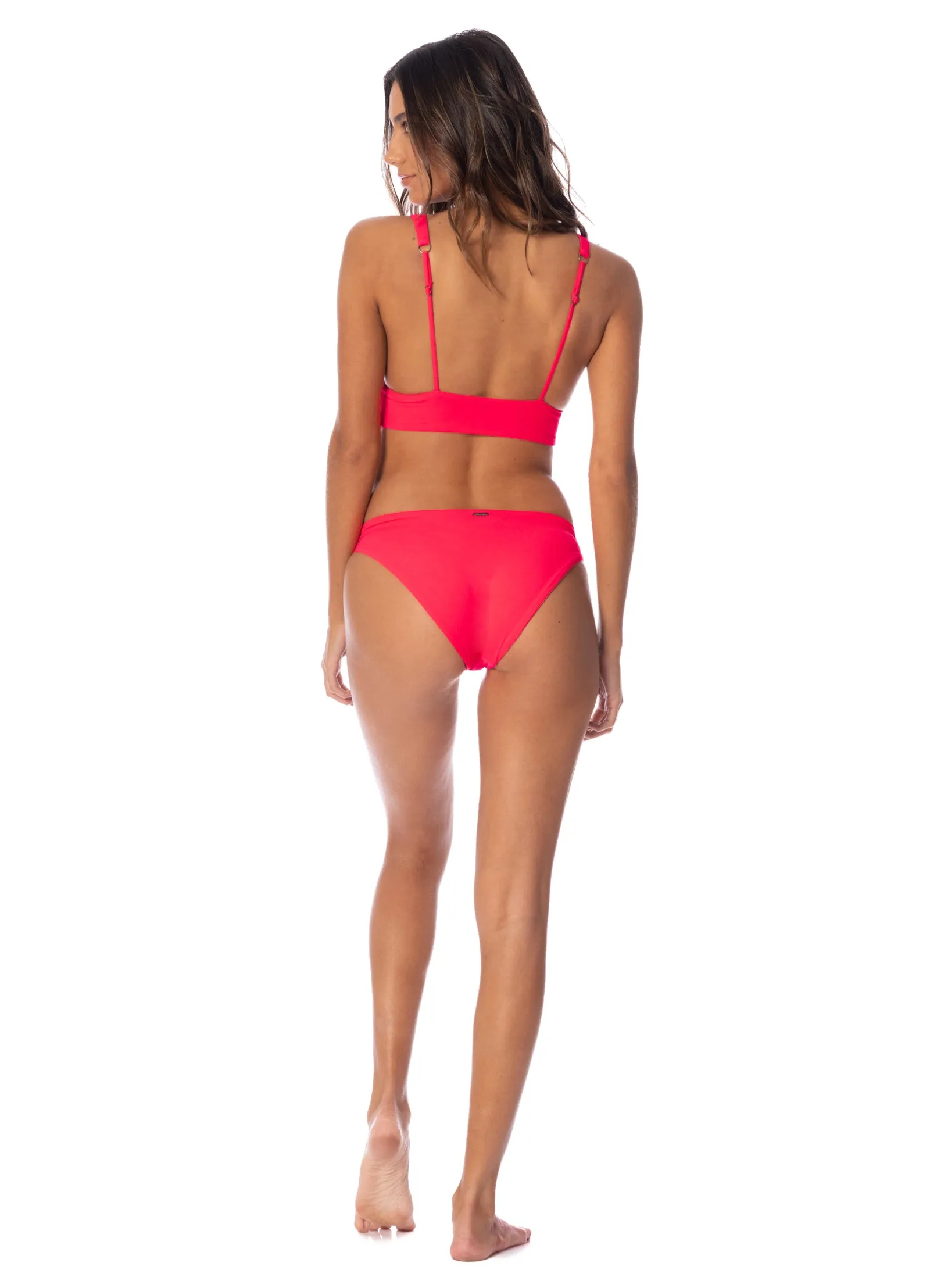 Maaji Cherry Red Donna Sporty Bralette Bikini Top