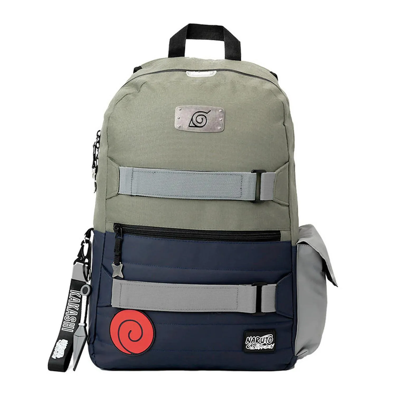 New Arrival Kee Pack Mochila Verde Con Azul Y Gris Kakashi Naruto