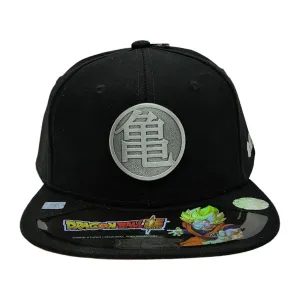 New Arrival Kndit Caps Gorra Negra Placa Plateada Mate Logo Tortuga Dragon Ball