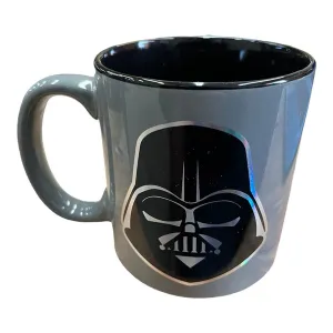 New Arrival Siglo 21 Taza Gris Con Negro Cara Darth Vader Star Wars