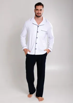 Pijama Longo Masculino Algodão Pima®️ Marinho