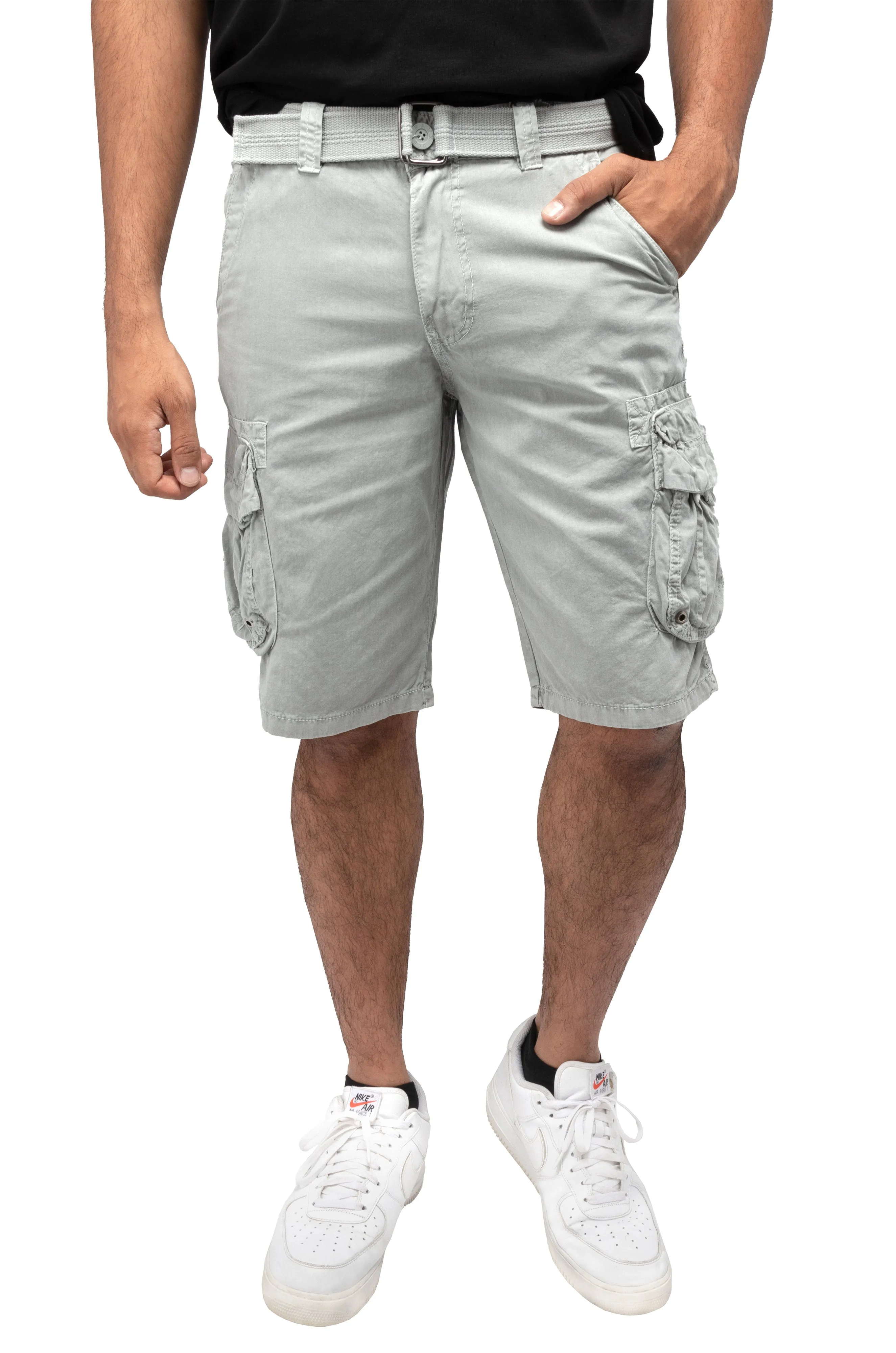 RAW X Men's Belted 12.5" Inseam Cargo Shorts