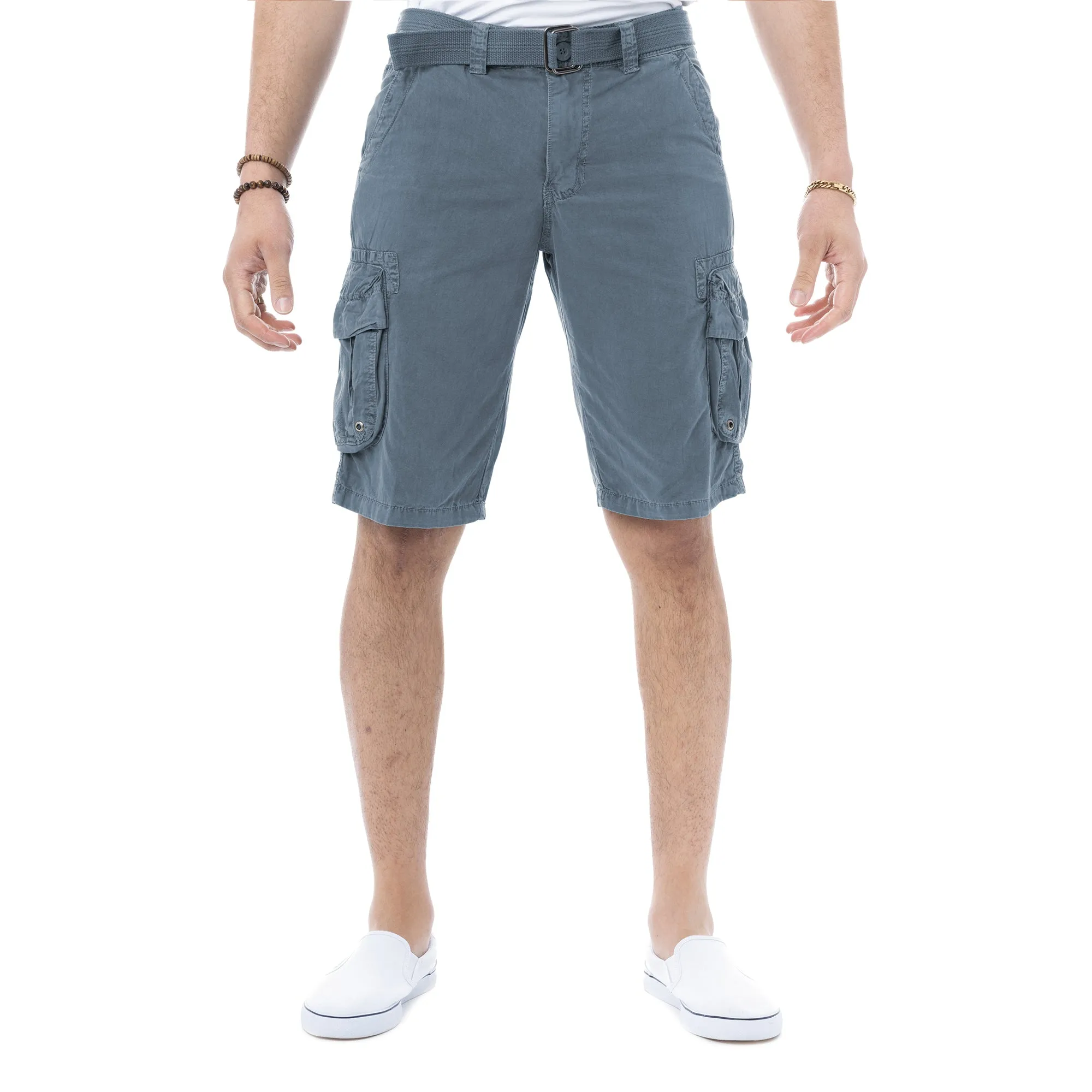 RAW X Men's Belted 12.5" Inseam Cargo Shorts