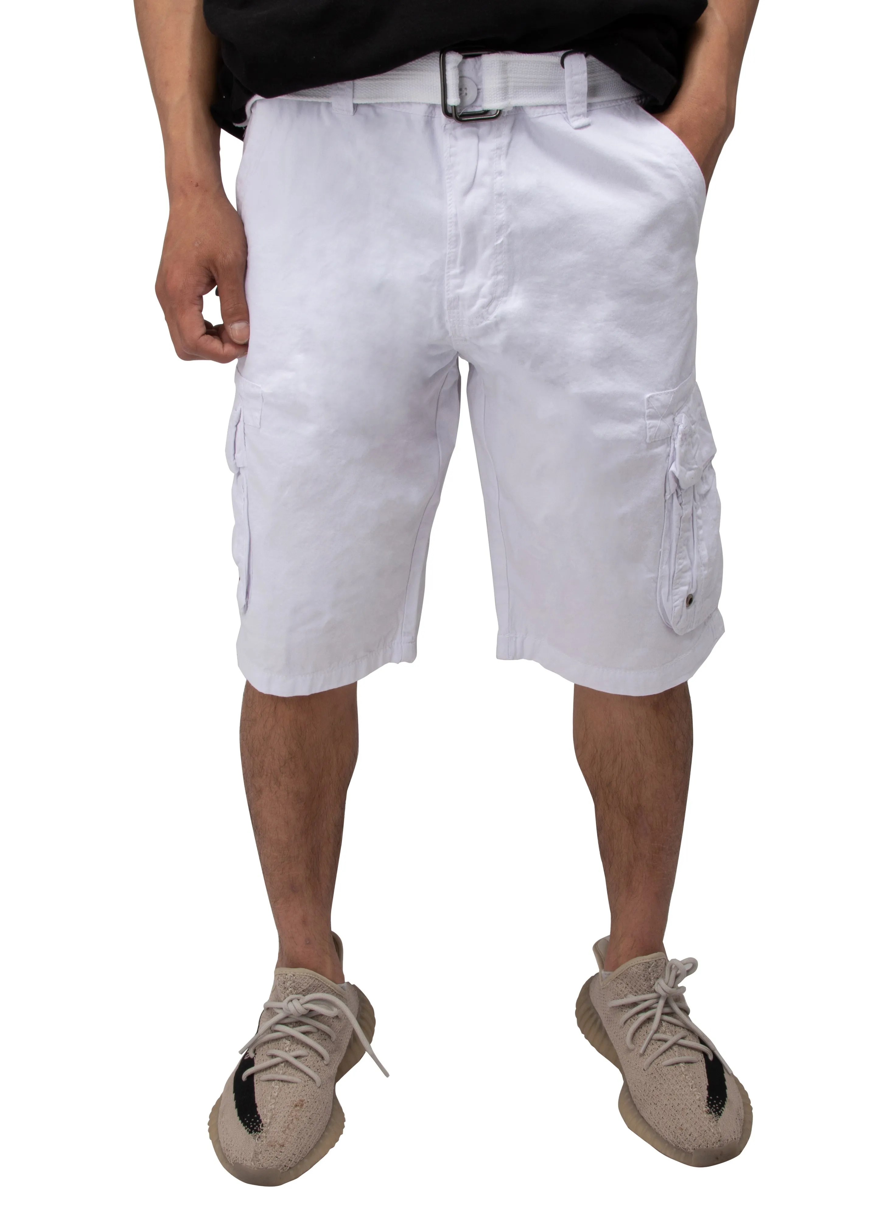 RAW X Men's Belted 12.5" Inseam Cargo Shorts