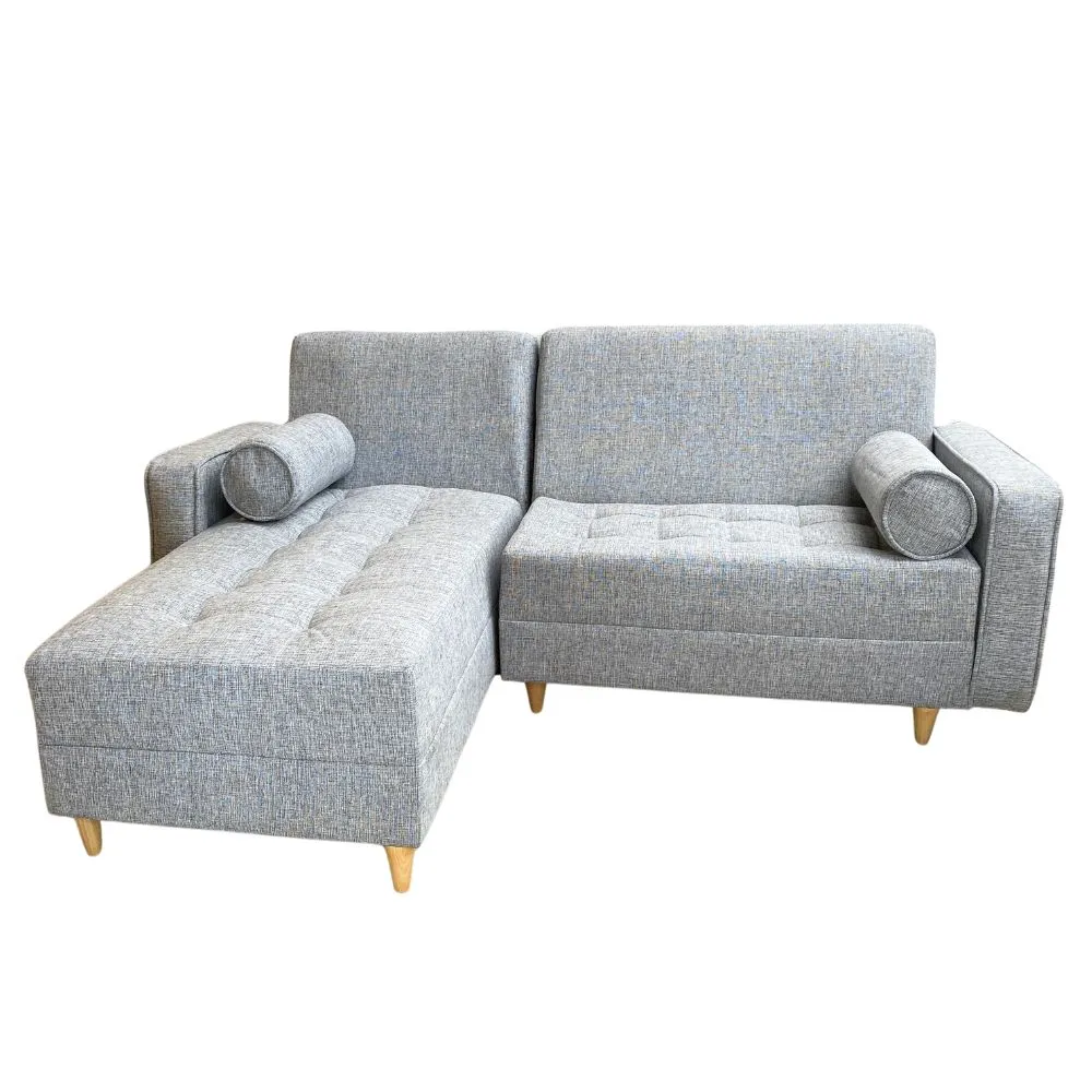 Sofa en L Manhattan Gris Plata