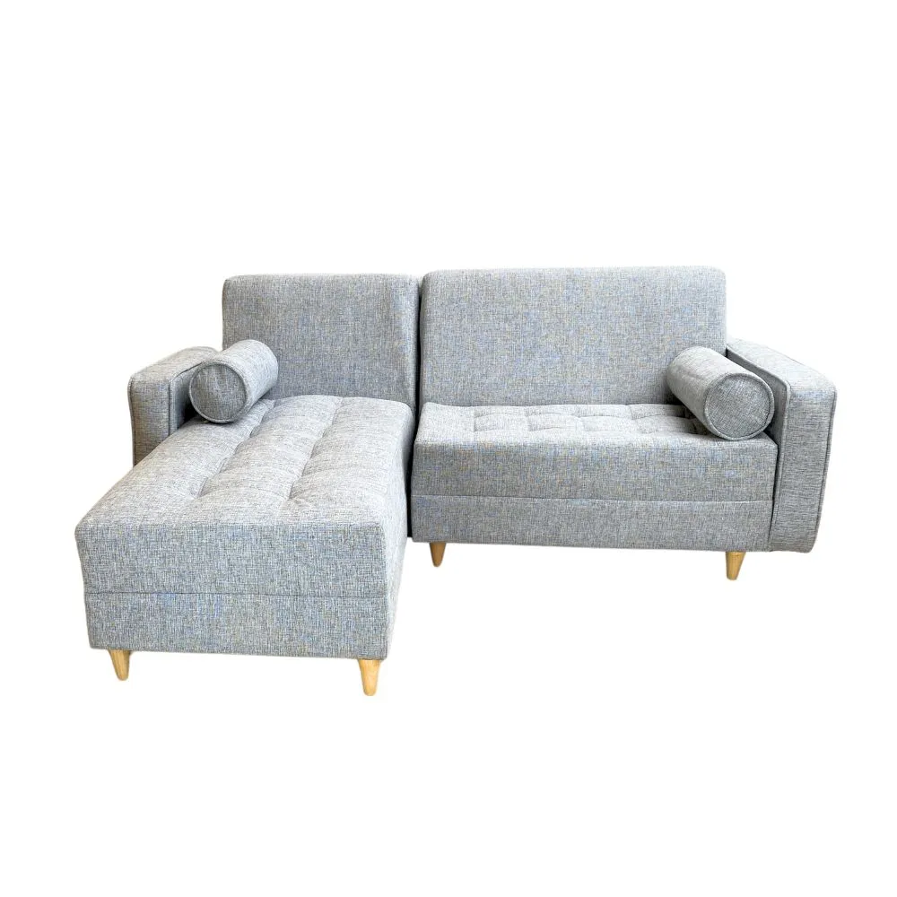 Sofa en L Manhattan Gris Plata