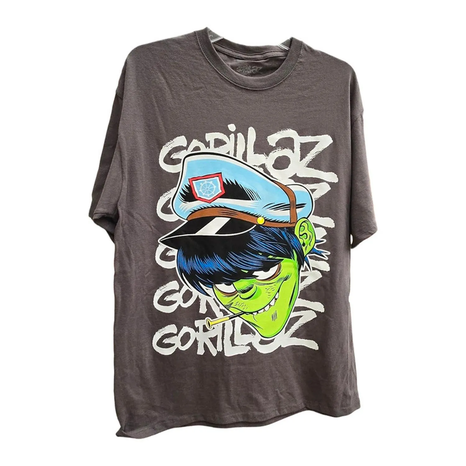 Toxic Playera Gris Cara Grafiti Gorillaz Talla Ch