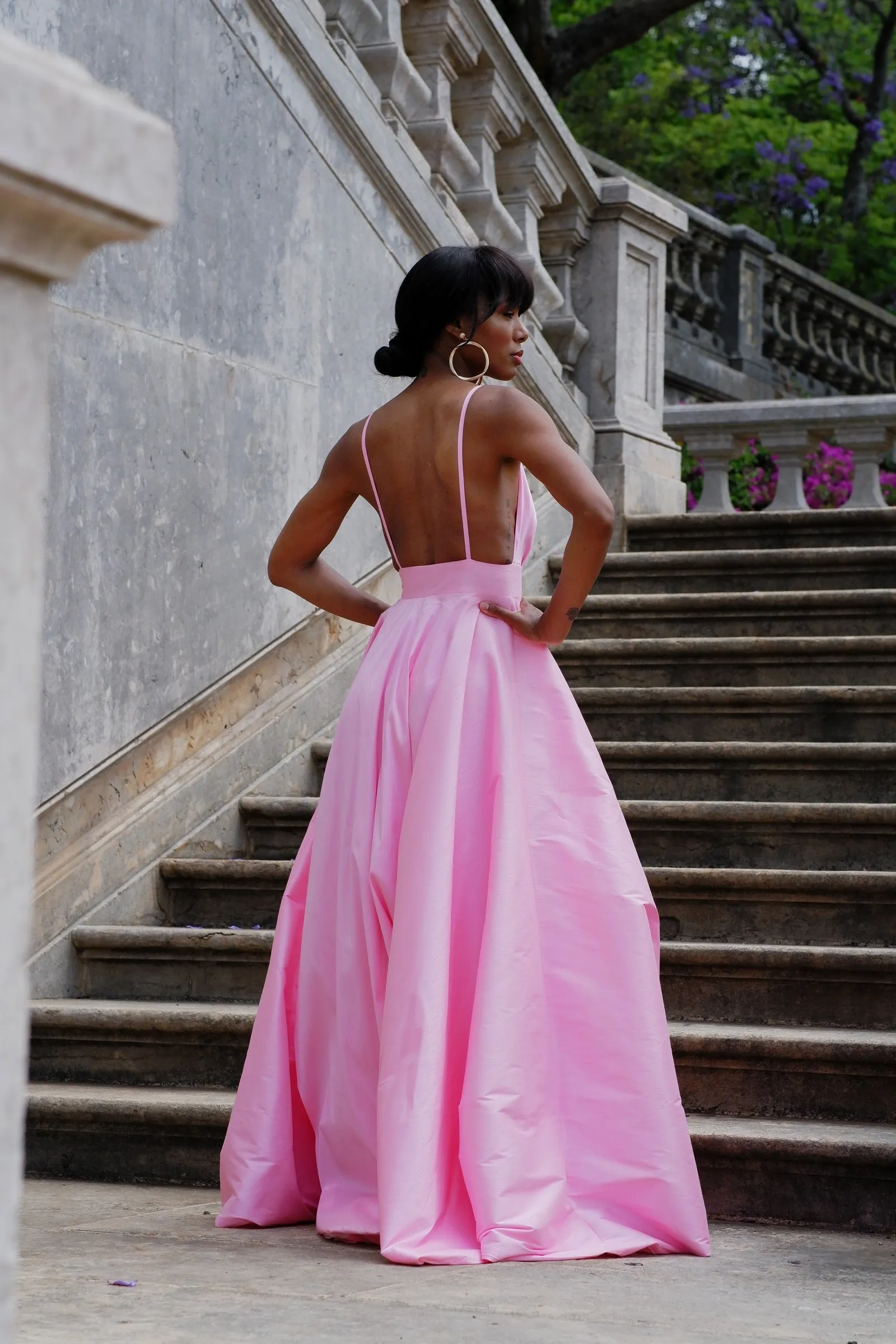 VESTIDO PRINCESA ROSA CLARO