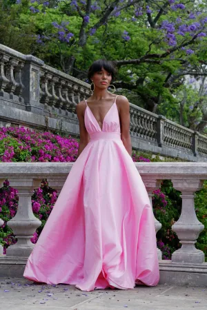 VESTIDO PRINCESA ROSA CLARO