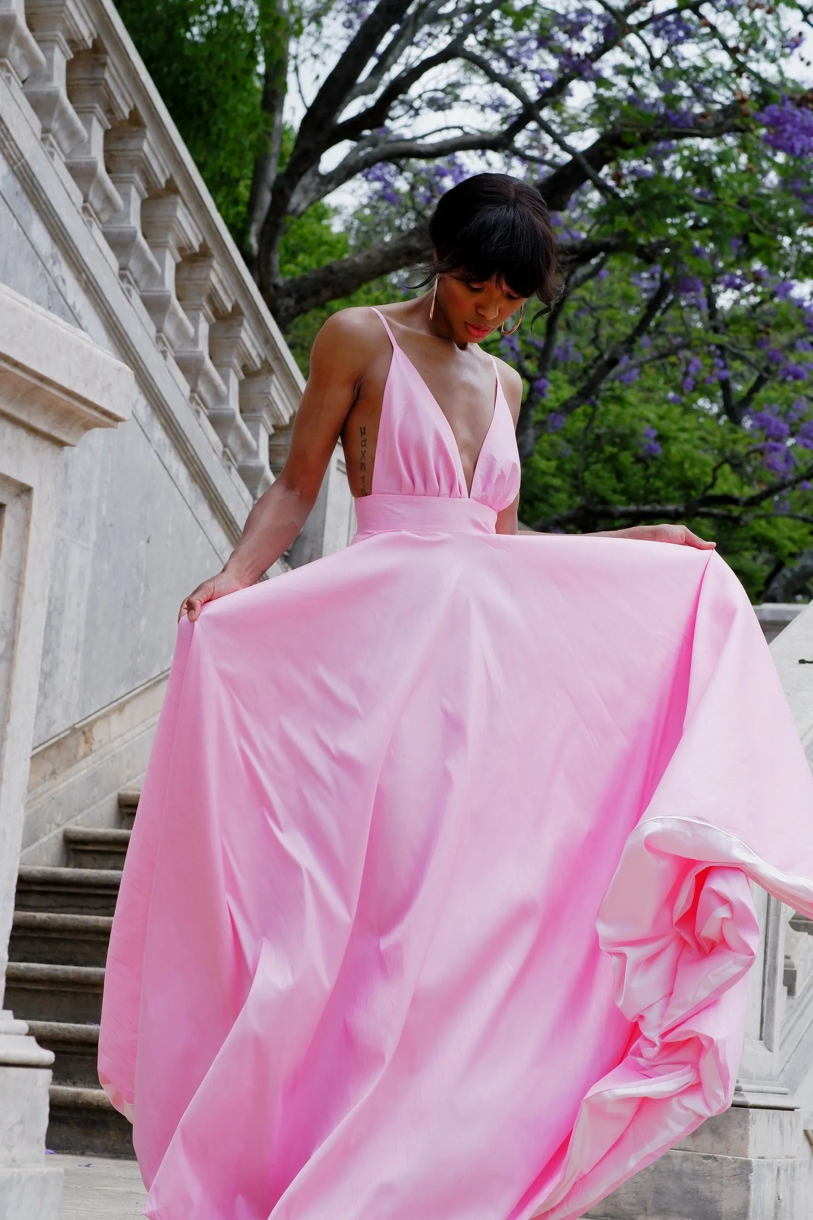 VESTIDO PRINCESA ROSA CLARO