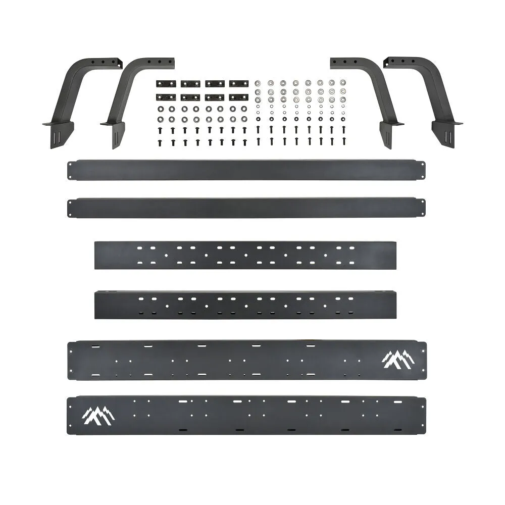 Westin 51-10025 Overland Low Profile Cargo Rack for 2005-2023 Tacoma (6ft Bed) - No Drill