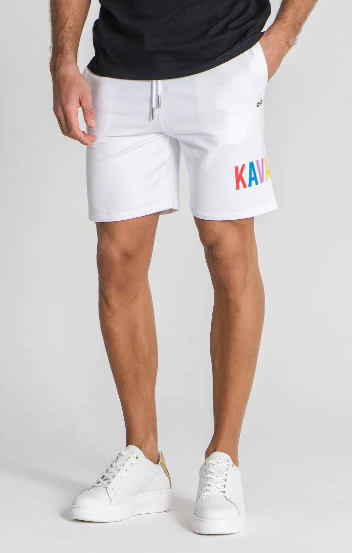 White Signs Shorts