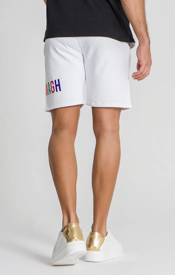 White Signs Shorts